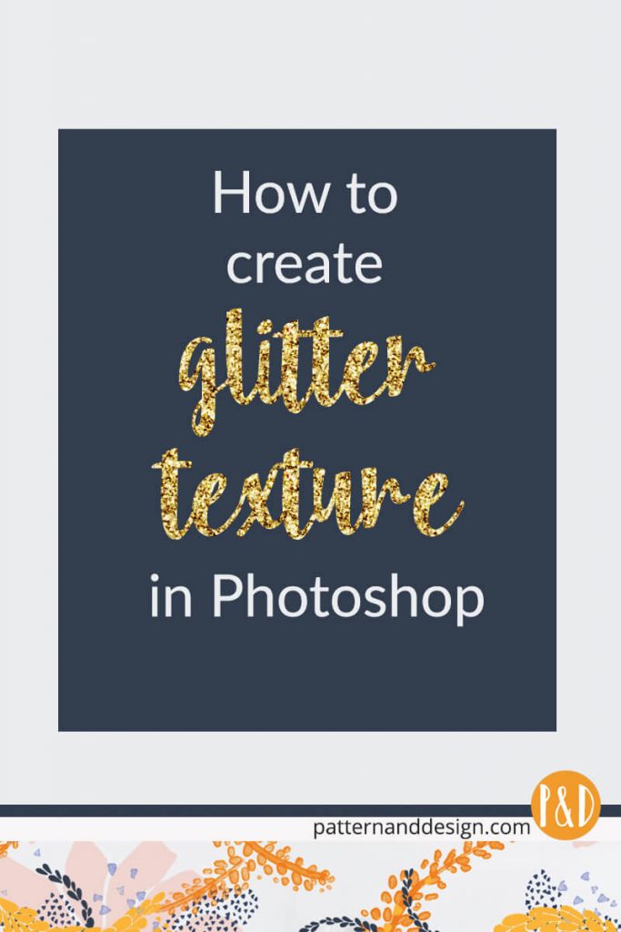 learn how to create glitter texture in photoshop