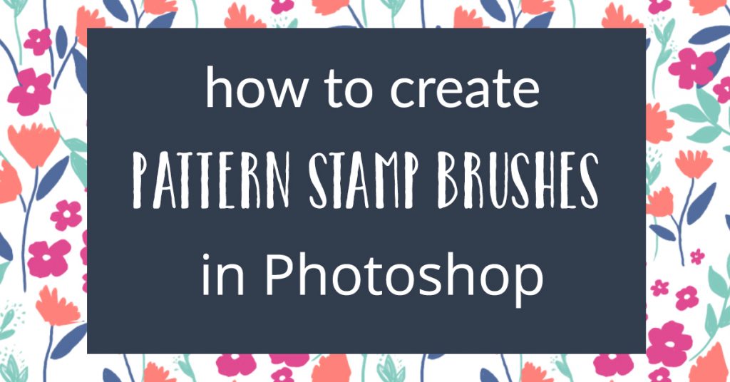 How to create pattern stamp brushes in photoshop