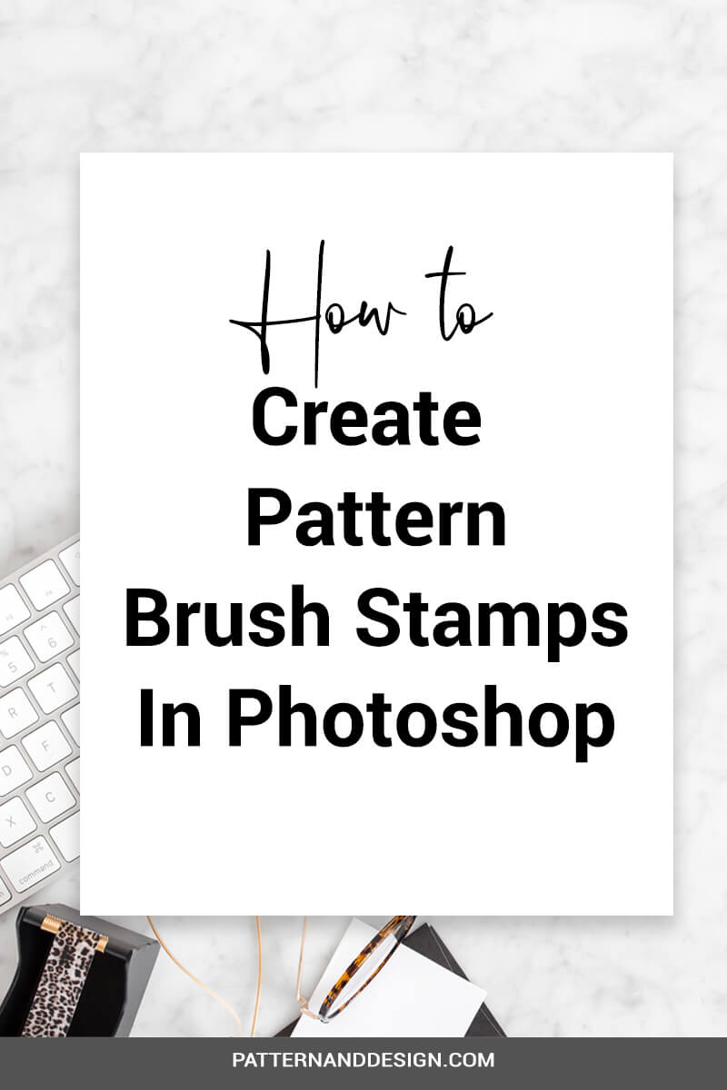 This tutorial will show you how to make pattern stamp brushes in Photoshop that you can use within your pattern repeats. This is a fun trick that you can use when next designing a textile design or surface pattern design. #photoshop #photoshoptutorials #photoshoptutorial