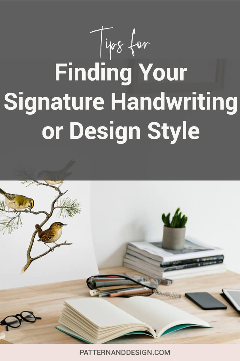 Developing a signature design style or handwriting for your pattern designs is important for you to set yourself apart from other textile designers and surface pattern designers. So, how do you find yours? Here are a few simple tips for finding your signature style.#signaturestyle #designstyle #patterndesign