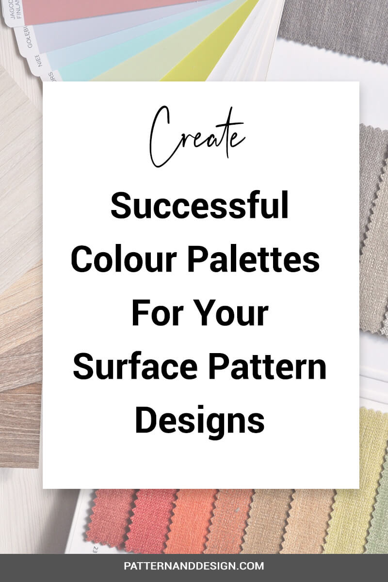 Colour is such an important element within a design but coming up with beautiful colour palettes and colour schemes can be challenging. Learn some ideas to help you create colour palettes successfully for your next textile or surface pattern designs. #colorpalette #colourpalette #designseeds #colorpaletts #colorinspiration #colorschemes