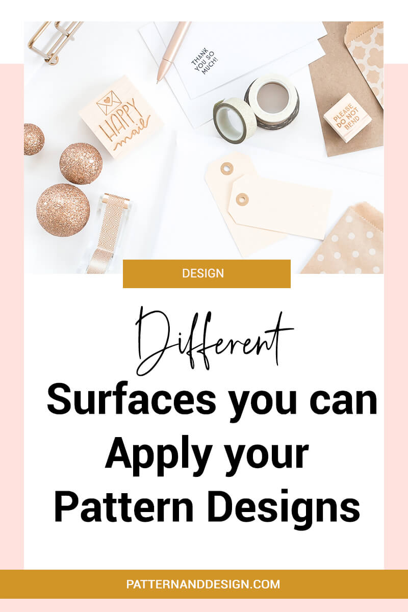 If you\'re a surface pattern or textile designer you can apply your designs to lots of different products, not just fabrics. Be creative and remember any surface can be adorned with an inspirational pattern design #productdesign #patterndesign #designtips