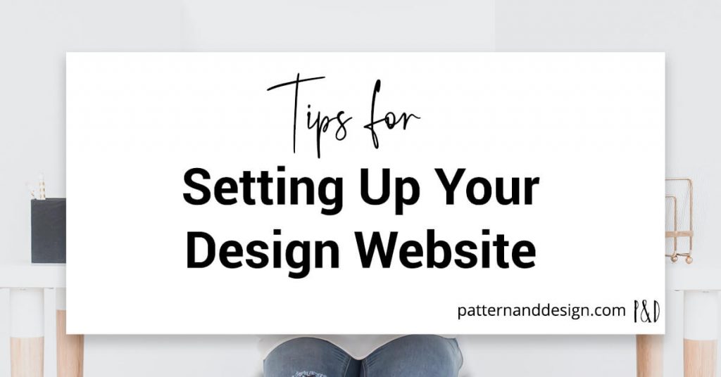 Tips for setting up your surface pattern design website title