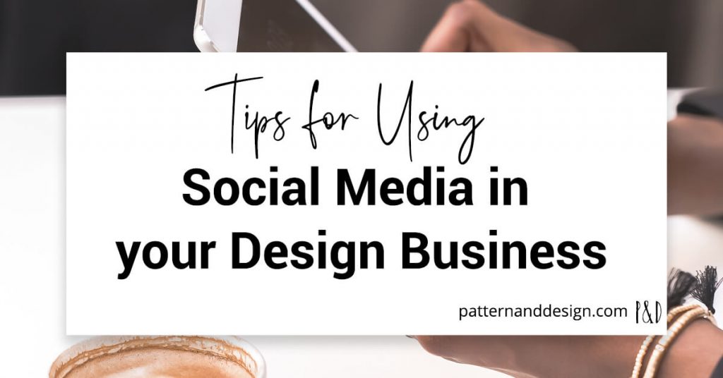 Tips for using social media in your surface pattern design business title